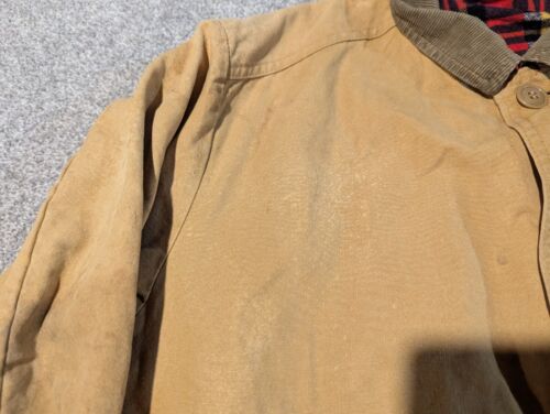 Vintage American Field Jacket Mens Medium Hunting Coat Canvas 60s Game Pouch - Picture 3 of 23