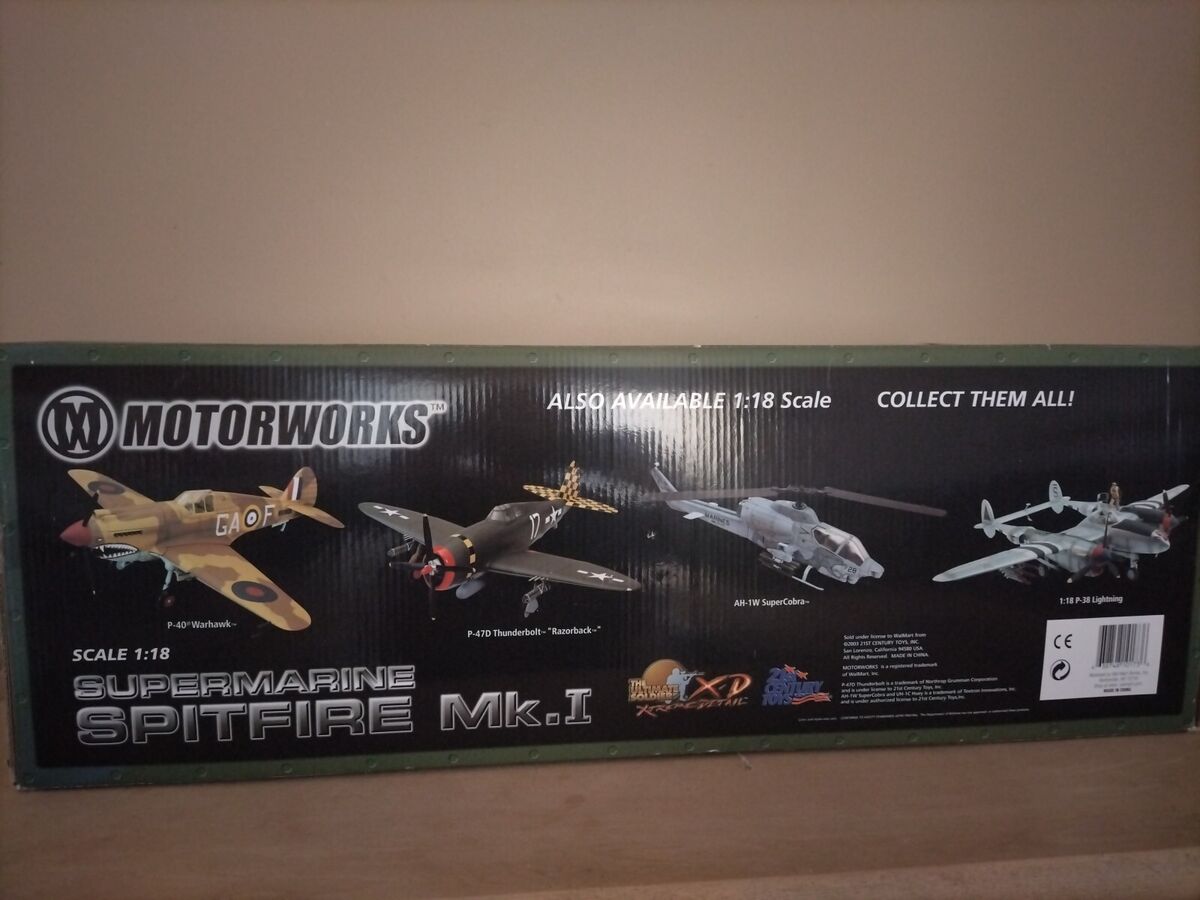 21st Century Toys 1:18 Supermarine Spitfire MK.1 Airplane 21st Century Toys 1:18 Supermarine Spitfire MK.1 Airplane