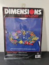 NOS Dimensions Counted Cross Stitch Kit Tropical Friends 11x7" Wearable Crafts