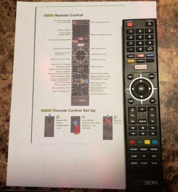 seiki tv hdtv remote SE32HY19T | eBay