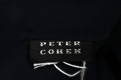 PETER COHEN Deep Blue Wool Twill Double Breasted Coat & Pant Suit Set L - Picture 10 of 12