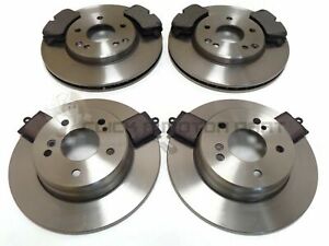 9022 FRONT AND REAR BRAKE DISCS AND PADS FOR MERCEDES C270 CDI 4/2001-7/2005