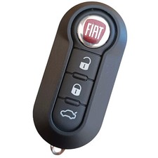 GUSCIO CHIAVE Fiat DOBLO' Panda Punto Bravo Ducato Stilo Auto 3 Tasti  QUBO+LOGO