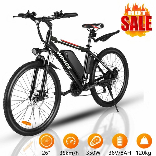 26''Bicicletta Elettrica Mountain Bike Bici Elettrica 250W 36V 21velocità  IT# | eBay
