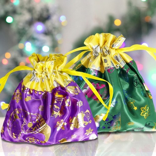5 Packs Christmas Cookie Gift Bags Doughnut Cupcake Candy Treat Bags - Picture 7 of 12
