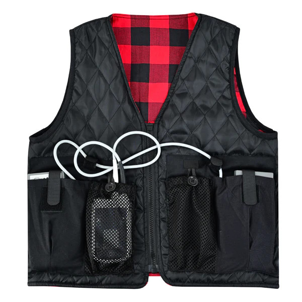 LVAD Flannel Vest – Comfortable & Functional for LVAD Wearers, Size 3XL