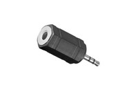 Dinic Audioadapter 2,5Mm Stereo Stecker Auf 3,5Mm Buchse, Schwarz