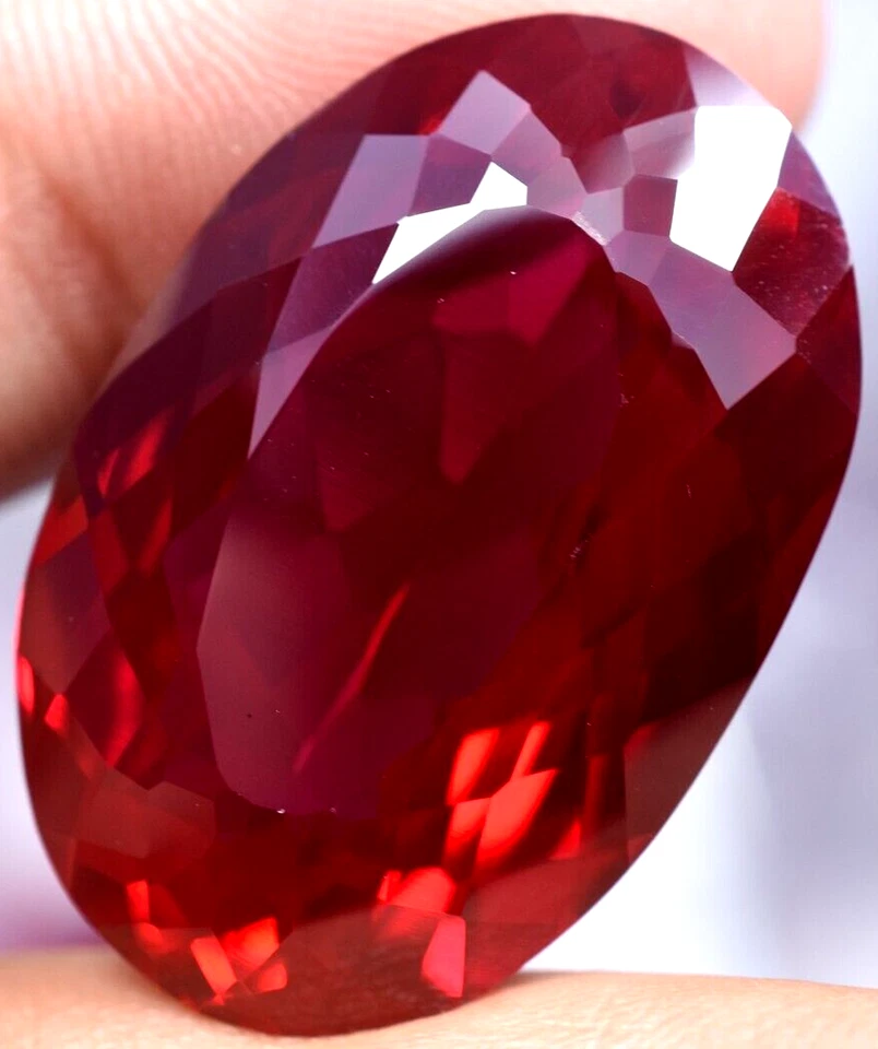 Natural 56.00 Ct Blood Red Ruby Mozambique GGL Certified Loose Gemstone - Image 3 of 4