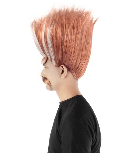 Adult Troll King Wig with Eyebrows & Mustache - Halloween Cosplay Hairpiece - Picture 69 of 121