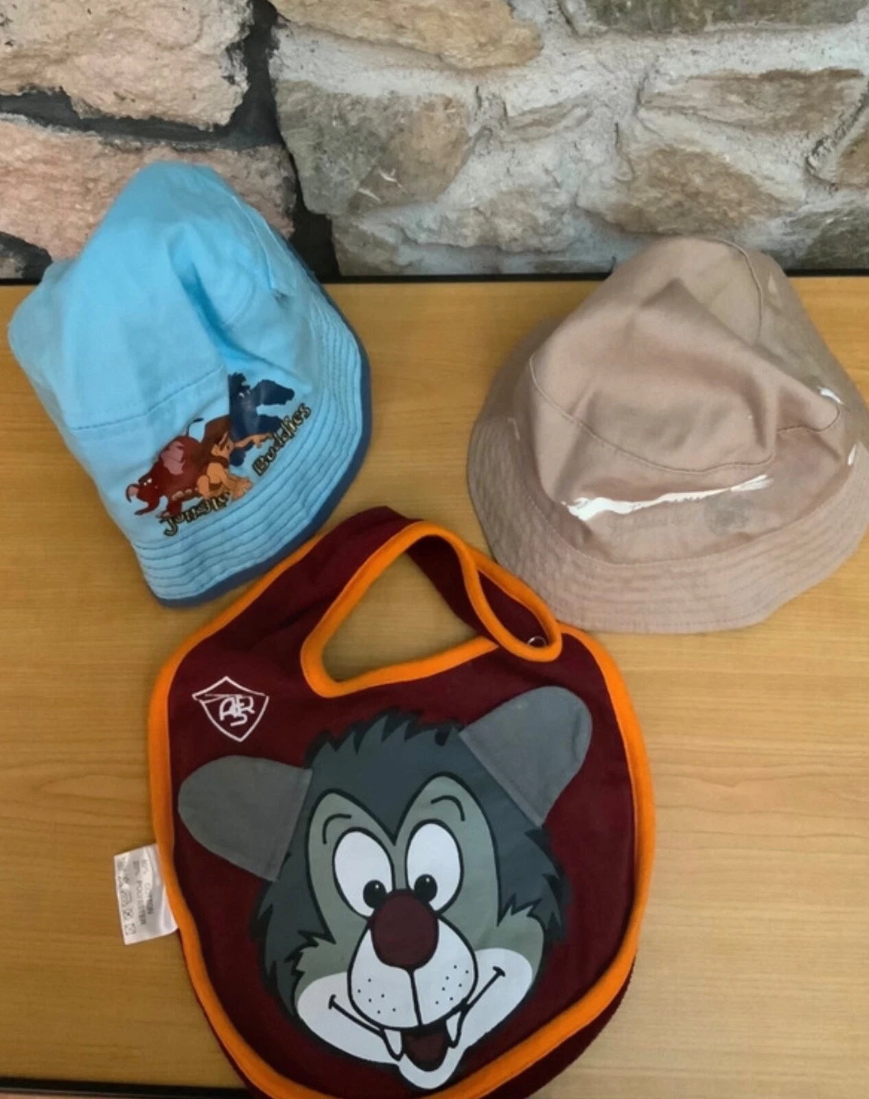 Baby hat and gag, As Roma, Chicco, Disney, 3 pcs.
