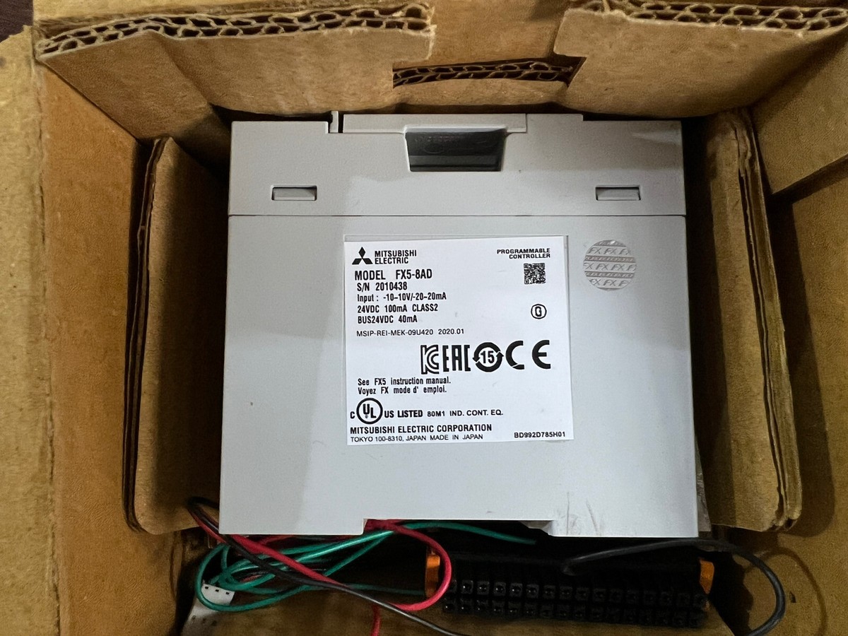 FX5-8AD Mitsubishi ANALOG INPUT MODULE 8 I/P PLC - New | eBay