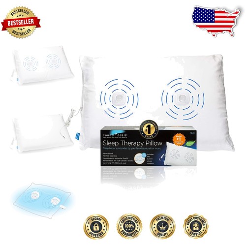 Luxury Sleep Pillow with Ultra-Thin Stereo Speakers – Tinnitus Relief & Comfort