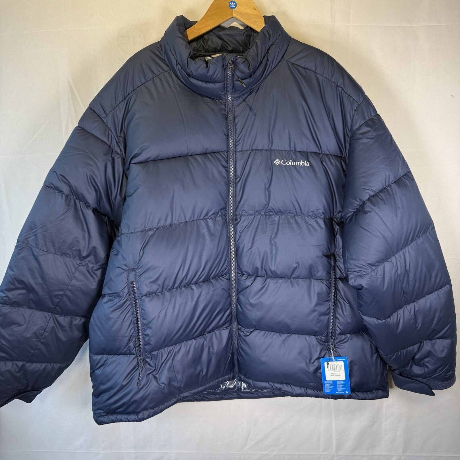 Columbia Pike Lake Hombres Reino Unido XXL Azul Marino Omni Calentamiento Abrigo Chaqueta Nuevo Con Etiqueta