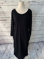 Isabel Maternity 3/4 Sleeve Fitted Black Dress Sz L Little Black Dress Career
