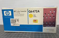 Genuine HP Q6472A Yellow Toner Cartridge LaserJet 3600 - NEW Sealed Box