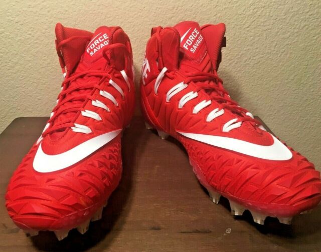 Nike Force Savage Pro TD PROMO Football Cleats Red {918346-616} Men's Sz 17 | eBay