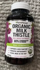 FarmHaven Milk Thistle 30:1 Seed Extract 120ct EXP 10/2025