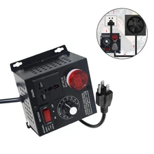 Premium AC Motor Speed Controller Adjustable Fan Speed Voltage Regulator 120V