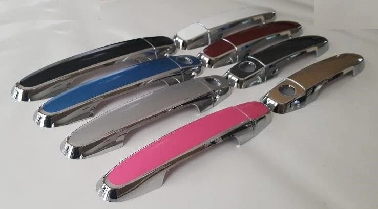 Superposiciones de manija de puerta de color y cromo personalizadas Toyota Camry 2002-2006 TÚ ELIGES CLR Foto 4 de 4