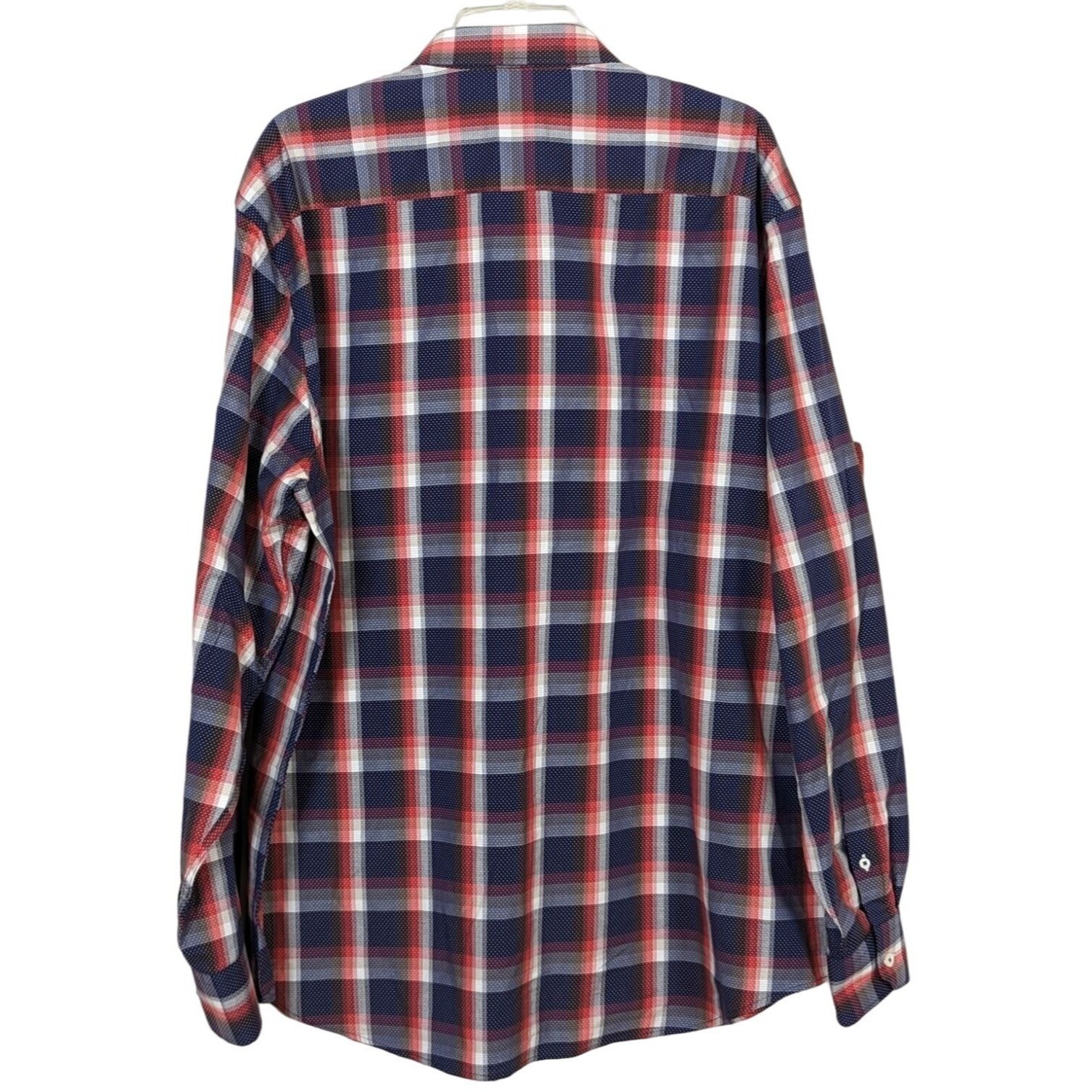 BUGATCHI long sleeve button down plaid career cas… - image 2
