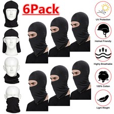 6Pcs Balaclava Full Face Mask Men Women Cycling Ski Winter Warm Neck Motorcycle
