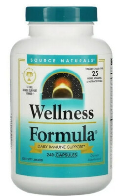 Source Naturals Wellness Formula 240 Capsules Daily Immune Support*