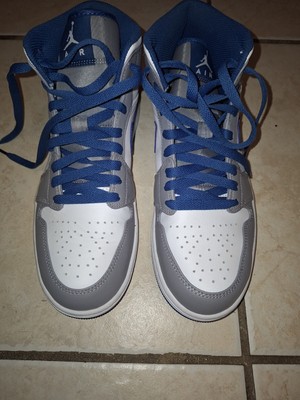 Size 8 - Jordan 1 Mid Cement True Blue no box