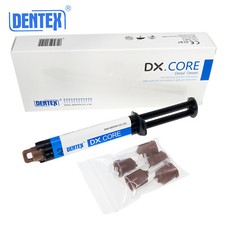 Dental Dual Cure Light & Self Cure Composite Resin Core Buildup A3 & 5 tips