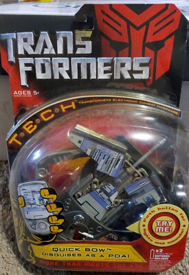 Transformers Movie T.E.C.H. Quick Bow Disguises as a PDA New