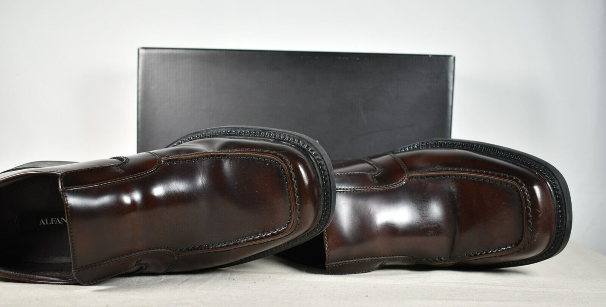 ALFANI MARLIN BROWN MENS SHOE SIZE 8.5 MEDIUM MADE IN BRAZIL  display picture 2