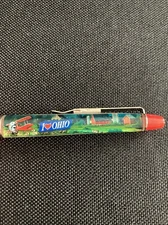 Vtg I Love Ohio Floaty Pen Airplane Plane Farm Cow Heart Of It All Red Plastic