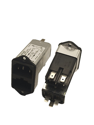 Schurter KFC 4303.5203 AC Power Entry Module Q EMI RFI Netz Rauschfilter Eingang
