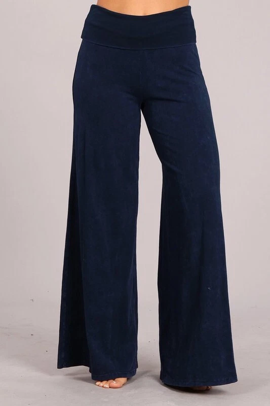 Chatoyant Mineral Wash Wide Leg Palazzo Pants Electric Blue Medium
Opens in a new window or tab