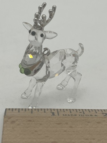 Swarovski Crystal Reindeer-Rhodium Antlers Ornament - Picture 7 of 8
