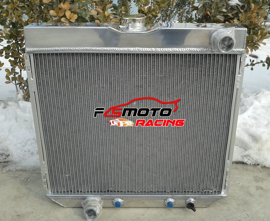 Radiador de aluminio + ventilador para Ford Maverick/Fairlane Mustang Comet Cougar 1969-1973 Foto 2 de 4