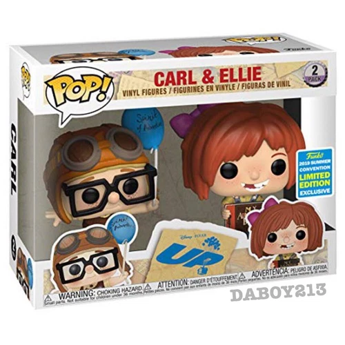 Funko Pop! Disney Up - Carl & Ellie Up 2 Pack BoxLunch SDCC Shared Exclusive