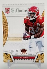 KNILE DAVIS 2013 Crown Royale 1/149 RC Silhouette 2 Color Jersey Patch Card #19