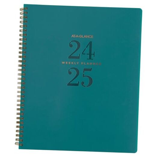 Planner 2024-2025 Academic, Weekly & Monthly, 8 Teal 2024-2025 New Edition