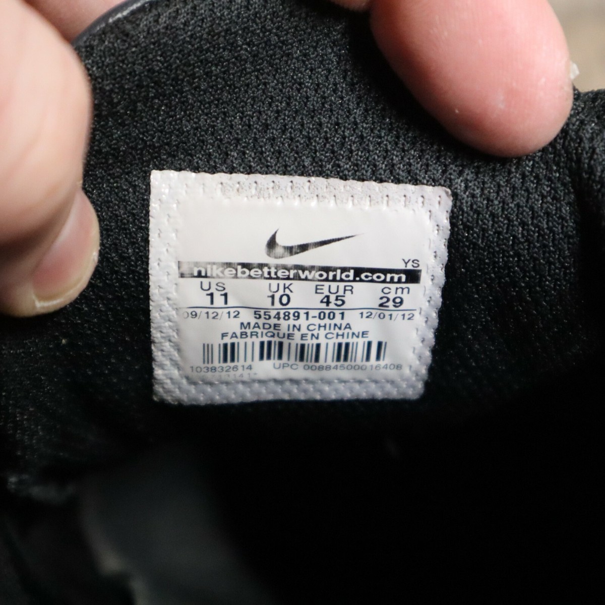 NIKE Velocitrainer CrossFit 554891-001 Black Grey Running  display picture 3