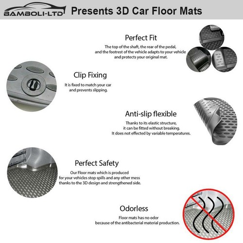 3D Molded Interior Car Floor Mat for Mercedes ML Series W164 2005-2011(Black) - Picture 7 of 7
