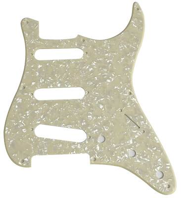For US Fender 57' 8 Sctew Stratocaster Strat Guitar Pickguard 1 Ply Cream Pearl