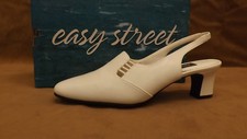 NEW Easy Street Women's Shoes "Chosen White" Classy Slingback sz 6.5 Med