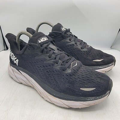 Hoka One One Clifton 8 Womens 9 B Black Athletic Shoes Running Walking Casual Hoka One One Clifton 8 Womens Size 9.5B Black Athletic  main image 2