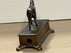 Vtg Metal Pencil Sharpener Small Prancing Horse On a Box  Collectible Hong Kong — photo 3