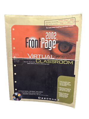 Front Page 2002 Virtual Classroom - By David Karlins (No CD)