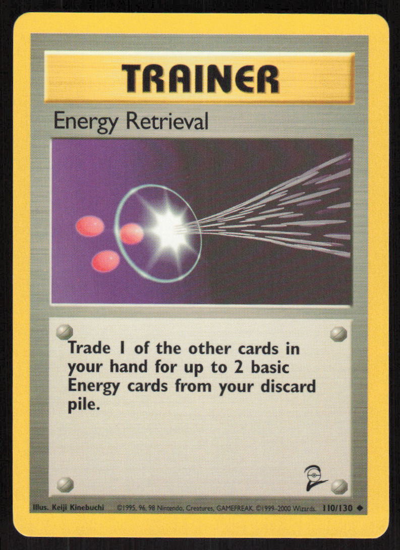 Pokemon TCG Base Set 2 #110/130 Energy Retrieval LP