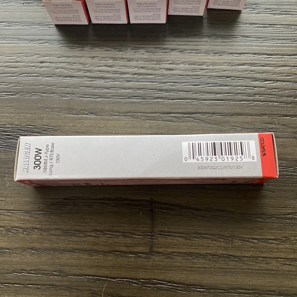 12 Lamps/box Satco S1925 118M J-Type 300W Long Double Ended R7S 130V Z11 - Image 2 of 4