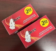 4 ACES Regular 100mm Cigarette Tubes ~2 Packs~Ships in Box