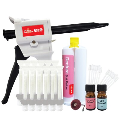 #ad Eamp;E Denture Soft Reline Kit Long Lasting Soft Grip Easy to Apply Multi Use $99.95