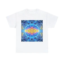 Psychedelic T Shirt Art Unisex Adult Rave Hippie LSD DMT Fractal Mushrooms